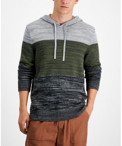 Men's Colorblocked Hooded Sweater PD04 $10.10 Sweaters