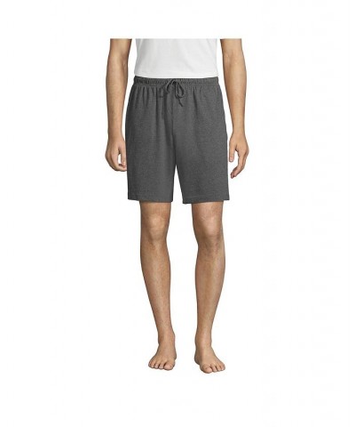 Men's Knit Jersey Pajama Shorts Gray $22.98 Pajama