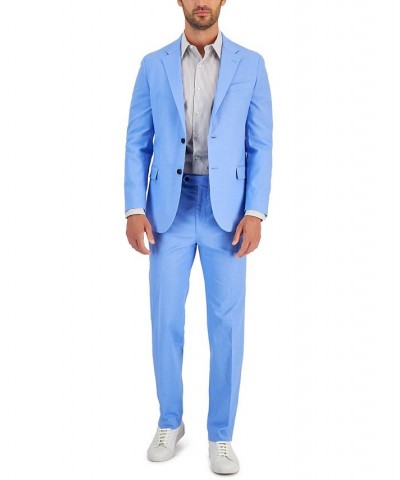Men's Modern-Fit Cotton/Linen Blend Suit PD02 $54.99 Suits