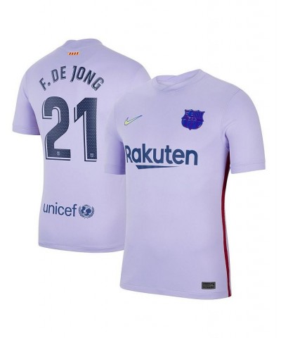 Men's Frenkie de Jong Purple Barcelona 2021/22 Away Stadium Replica Player Jersey $48.00 Jersey