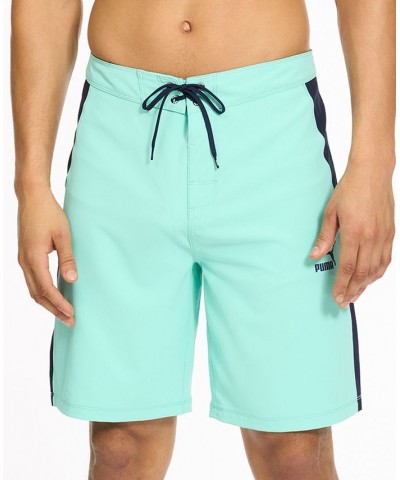 Men's T7 Colorblocked 9" Board Shorts Green Red $17.92 Swimsuits