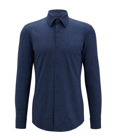 Men's Denim-Inspired Jersey Shirt Blue $60.54 Dress Shirts