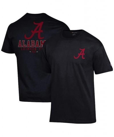 Men's Black Alabama Crimson Tide Team Stack 2-Hit T-shirt $19.80 T-Shirts