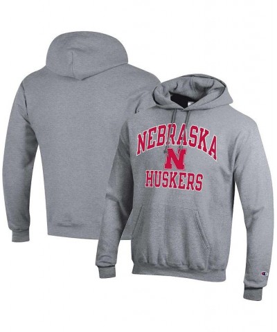Men's Heather Gray Nebraska Huskers High Motor Pullover Hoodie $35.69 Sweatshirt