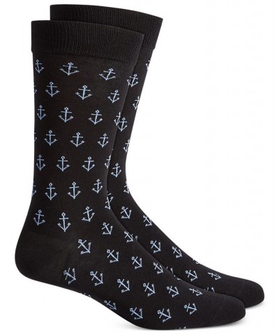 Men's Anchor Crew Socks Blue $7.97 Socks
