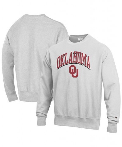 Men's Gray Oklahoma Sooners Arch Over Logo Reverse Weave Pullover Sweatshirt $34.00 Sweatshirt