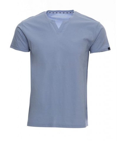 Men's Basic Notch Neck Short Sleeve T-shirt PD21 $15.29 T-Shirts