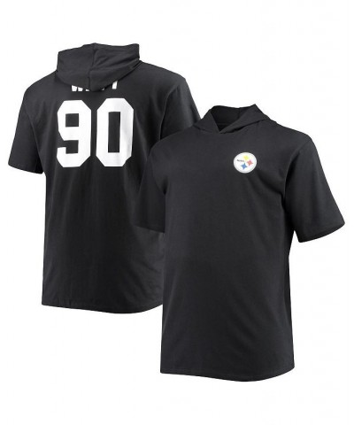 Men's T.J. Watt Black Pittsburgh Steelers Big & Tall Name and Number Hoodie T-shirt $27.72 T-Shirts