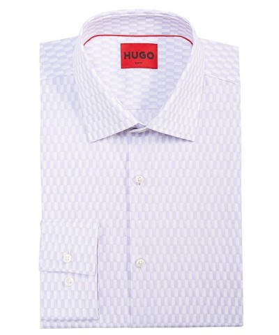 by Hugo Boss Men's Kenno Slim-Fit Geo-Print Dress Shirt Purple $40.96 Dress Shirts