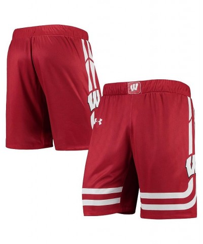 Men's Red Wisconsin Badgers Replica Basketball Short $33.21 Shorts