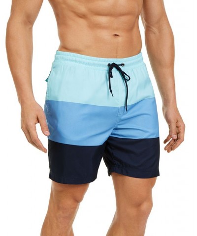 Men's Colorblocked 7" Swim Trunks PD01 $12.50 Swimsuits