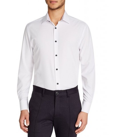 Men's Slim-Fit Solid Performance Stretch Cooling Comfort Dress Shirt White $25.96 Dress Shirts