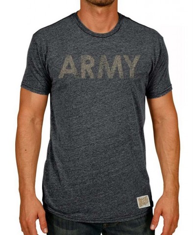 Men's Heather Black Army Black Knights Vintage-Inspired Tri-Blend T-shirt $22.94 T-Shirts