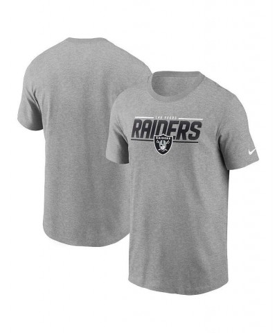 Men's Heathered Gray Las Vegas Raiders Muscle T-shirt $19.07 T-Shirts