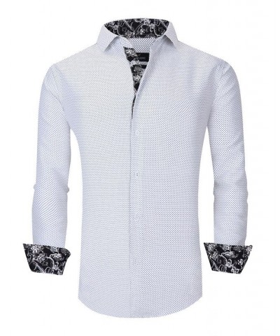Men's Slim Fit Business Nautical Button Down Dress Shirt $18.54 Dress Shirts