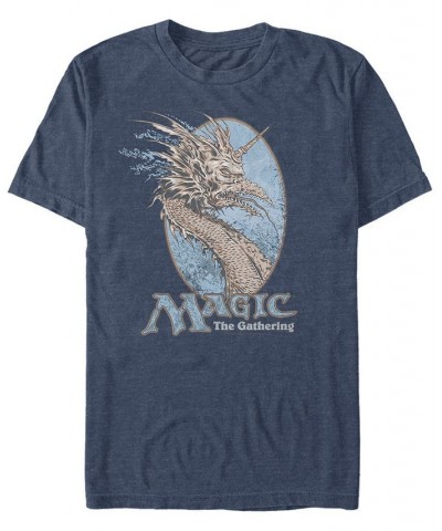 Men's Magic The Gathering Mirage Short Sleeve T-Shirt Blue $18.54 T-Shirts