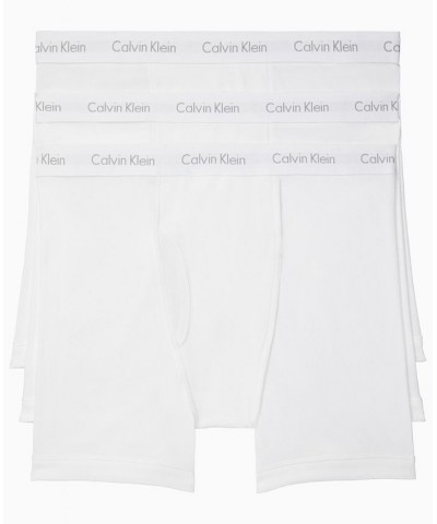Men's Big & Tall Cotton Classics 3 Pack Boxer Brief White $20.21 Underwear