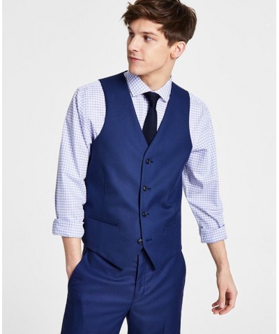 Men's Slim-Fit Stretch Solid Suit Separates Blue $46.00 Suits