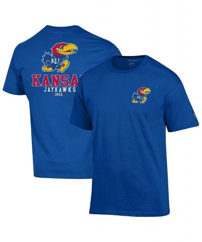 Men's Royal Kansas Jayhawks Stack 2-Hit T-shirt $18.90 T-Shirts