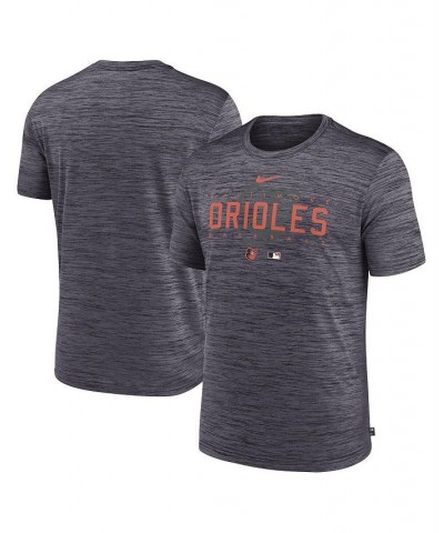 Men's Heather Charcoal Baltimore Orioles Authentic Collection Velocity Performance Practice T-shirt $20.50 T-Shirts