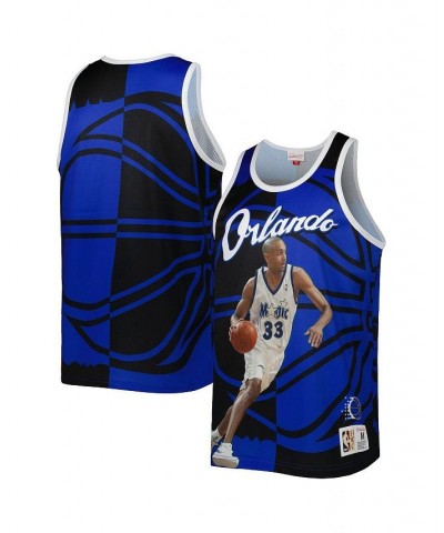 Men's Grant Hill Blue and Black Orlando Magic Sublimated Player Tank Top $30.66 T-Shirts
