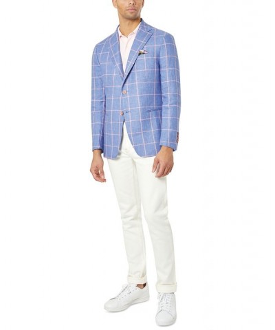 Slim Fit Patterned Linen Sportcoats PD07 $60.16 Blazers
