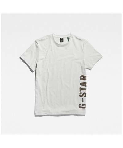 Men's Side Stencil R T Short Sleeves T-shirt Gray $33.60 T-Shirts