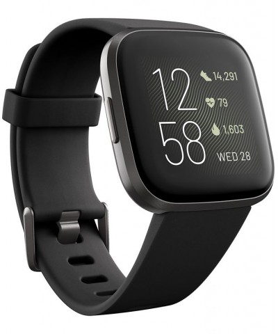 Versa 2 Black Elastomer Strap Touchscreen Smart Watch 39mm $71.98 Accessories