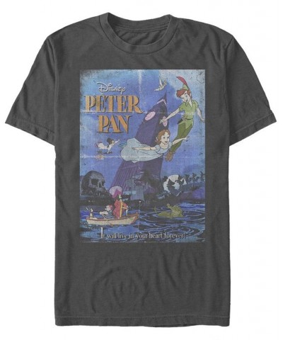 Men's Pan Poster Short Sleeve Crew T-shirt Gray $19.59 T-Shirts