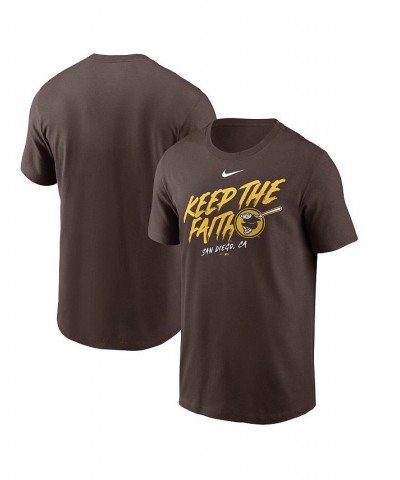 Men's Heather Gray San Diego Padres Keep The Faith Local Team T-shirt $26.99 T-Shirts