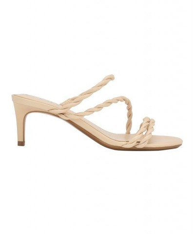 Women's Ileyia Strappy Slip-On Dress Sandals Tan/Beige $43.60 Shoes