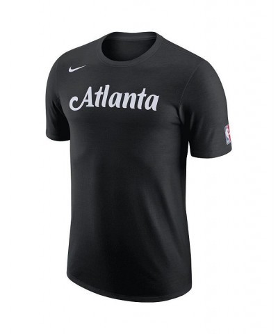 Men's Black Atlanta Hawks 2022/23 City Edition Essential Logo T-shirt $22.05 T-Shirts