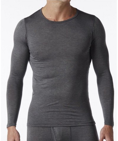HeatFX Men's Lightweight Jersey Thermal Long Sleeve Shirt Gray $24.48 Undershirt