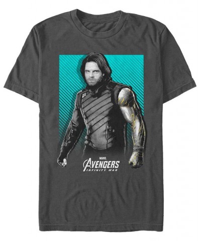 Marvel Men's Avengers Infinity War Bucky War Pose Short Sleeve T-Shirt Gray $20.29 T-Shirts