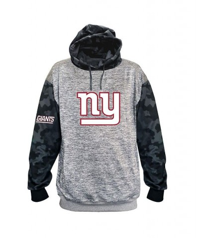 Men's Branded Heather Charcoal New York Giants Big and Tall Camo Pullover Hoodie $36.80 Sweatshirt